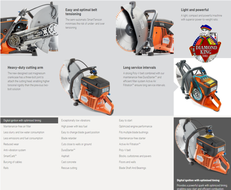NEW Husqvarna K 770 Compared to The Husqvarna K760 Diamond Blade Portal
