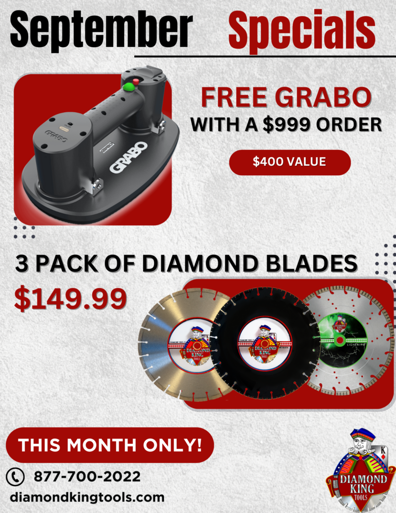 Hang From The Ceiling With Your Free GRABO September Diamond Blade