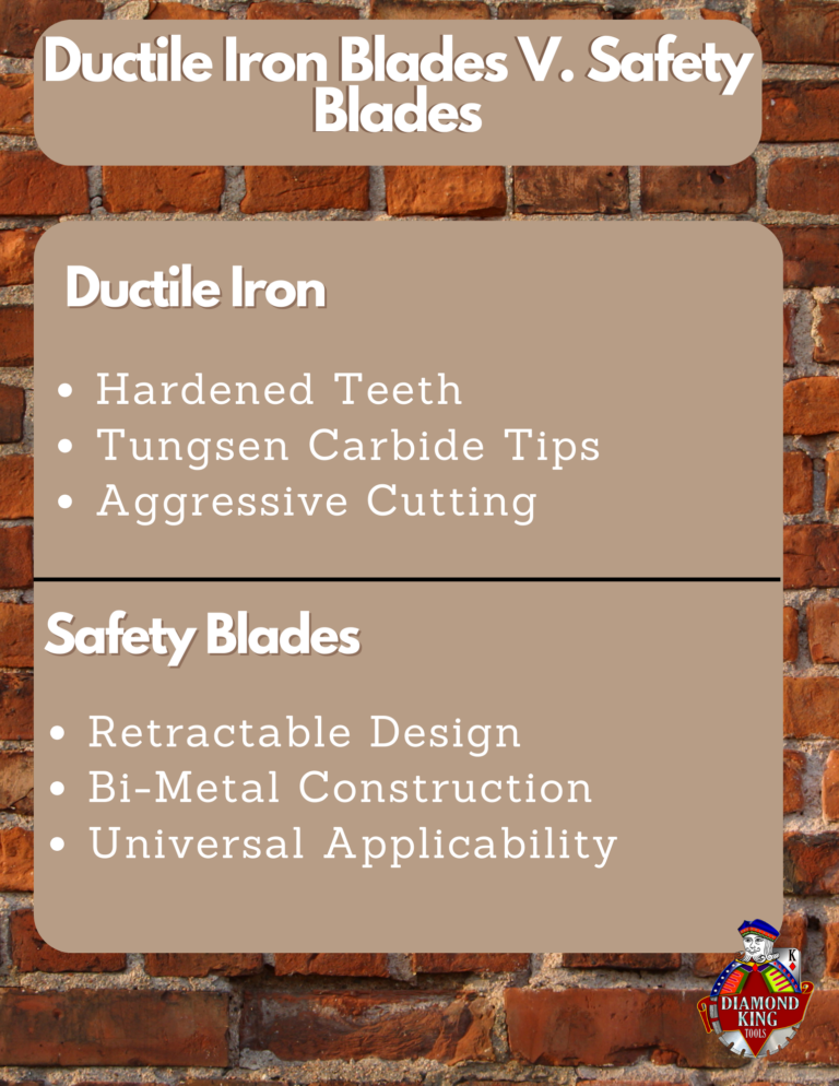 Ductile Iron Blades V. Safety Blades: Which is Better?
