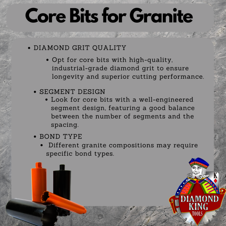 How To Choose the Right Core Bit for Granite
