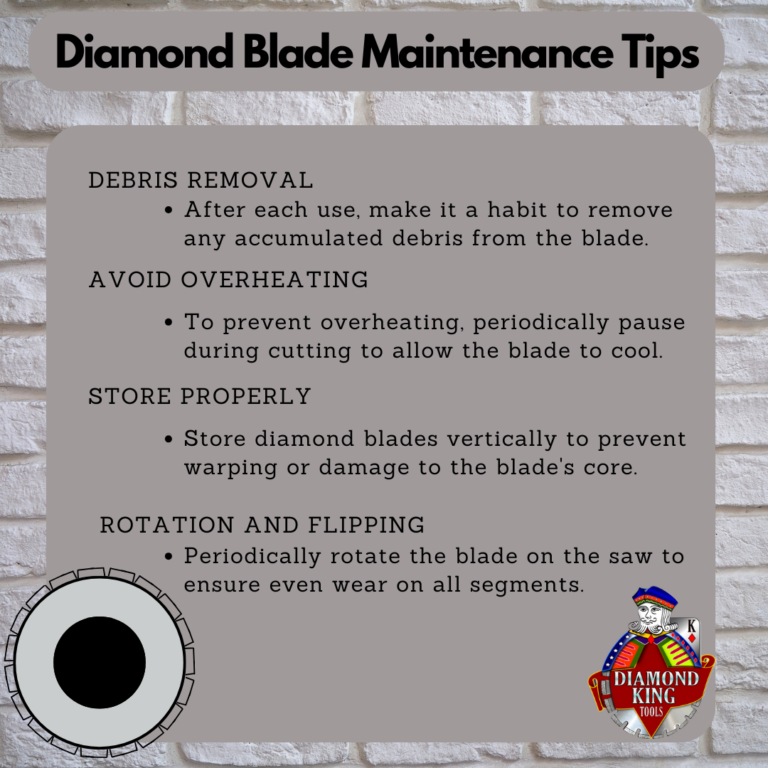 Tips For Proper Diamond Blade Maintenance