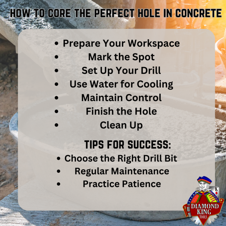 How to Core the Perfect Hole in Concrete: A Comprehensive Guide
