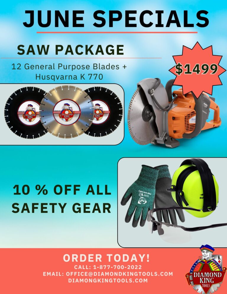 June Specials: Unbeatable Deals on Saw Packages and Safety Gear at Diamond King Tools!