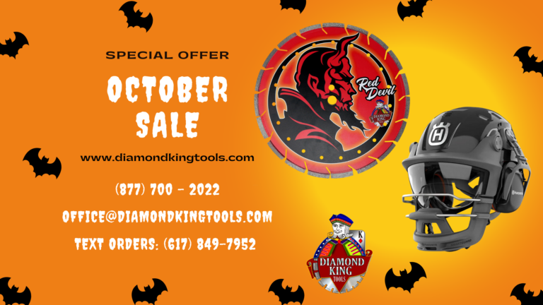 October Deals on Red Devil Diamond Blades & Husqvarna Safety Helmets!